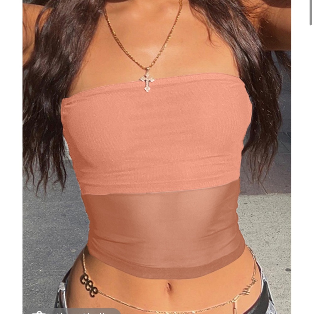 NWOT Mesh Bandeau Top